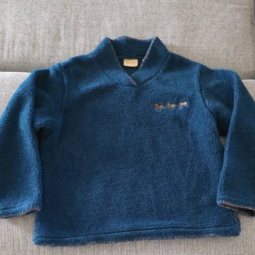 Wrangler Navy Fleece Pullover